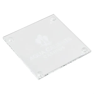 Photo of Square Glass Beverage Coaster