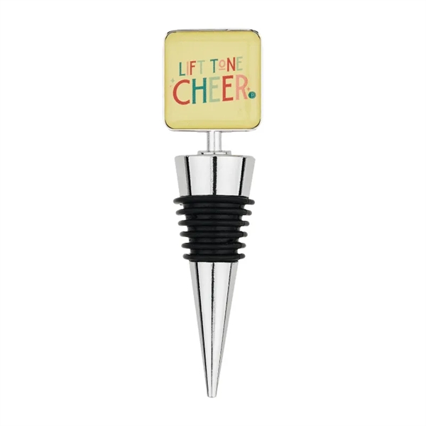 Silver color option for Square Heavy Duty Zinc Wine Stopper