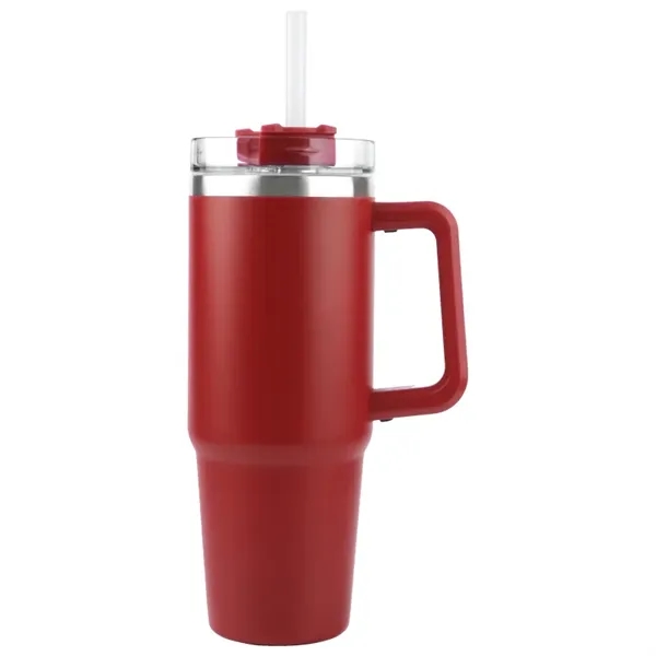Red color option for Dusky 30 Oz. Vacuum Insulated Tumbler Mug W/ Handle