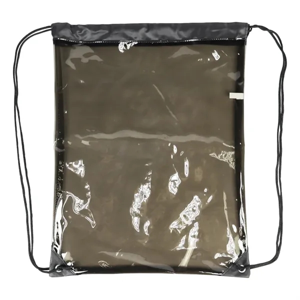 Black color option for Soft Tpu Clear Festival Drawstring Pack