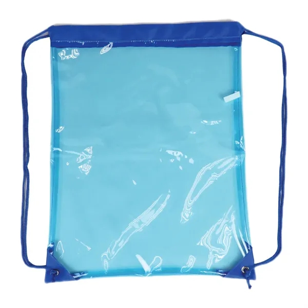 Blue color option for Soft Tpu Clear Festival Drawstring Pack