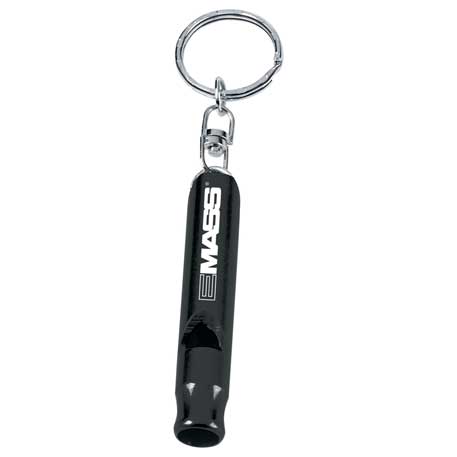 Black color option for Metal Whistle / Key Ring