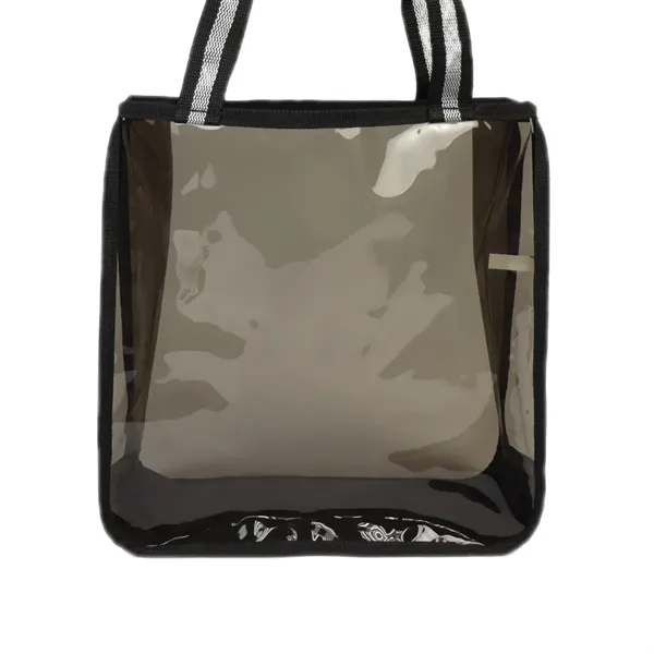 Black color option for Soft Tpu Clear Stadium Tote Bag