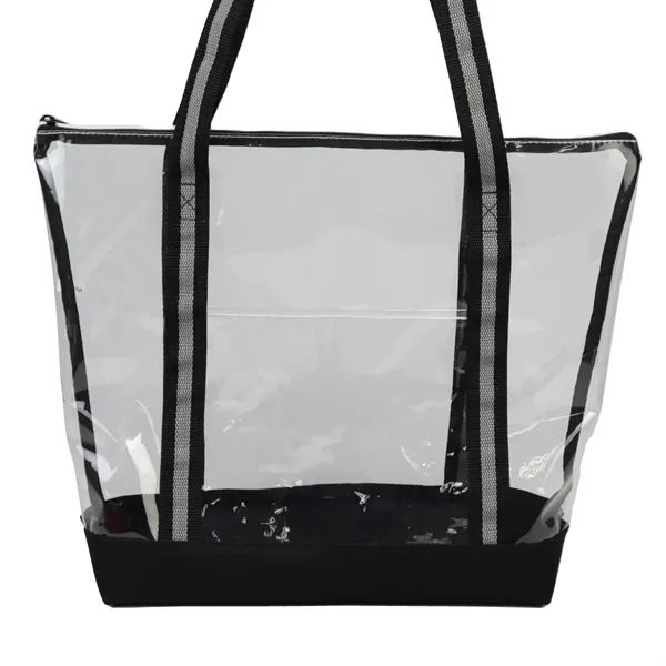 Clear color option for Soft Tpu Clear Jumbo Zippered Tote Bag