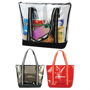 Photo of Soft Tpu Clear Jumbo Zippered Tote Bag
