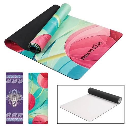 Main photo of Professional 3mm Yoga Mat W/Rubber Base Full Color Dye Sub