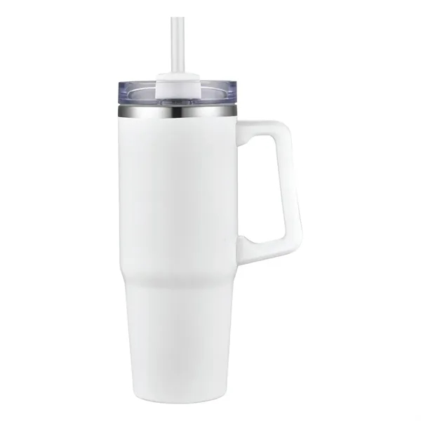 White color option for Argus 30 Oz. Vacuum Insulated Tumbler Mug W/ Handle