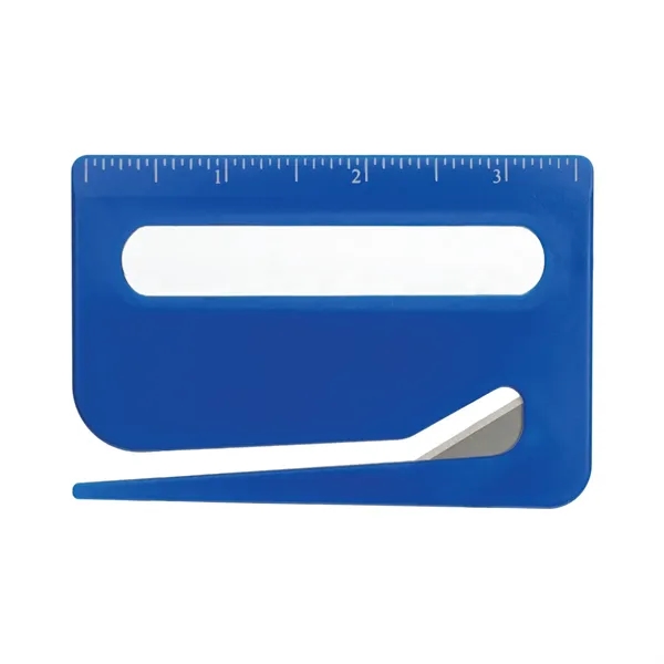 Blue color option for 3 In 1 Letter Opener W/Ruler And Reader