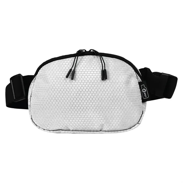 White color option for Crossbody Honeycomb Sling Fanny Waist Pack