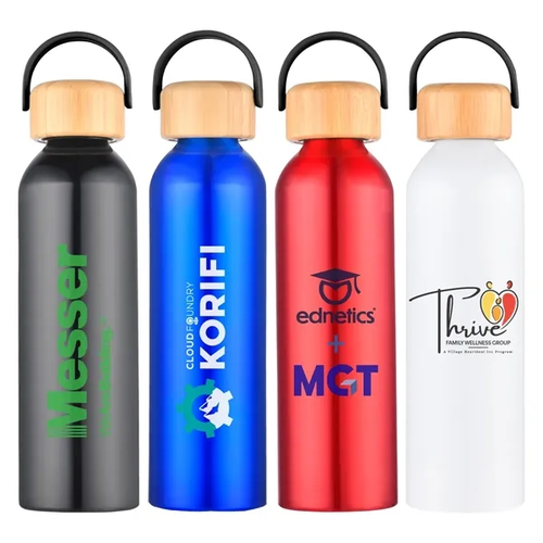Main photo of Volker 24 Oz. Aluminum Bottle W/Bamboo Lid