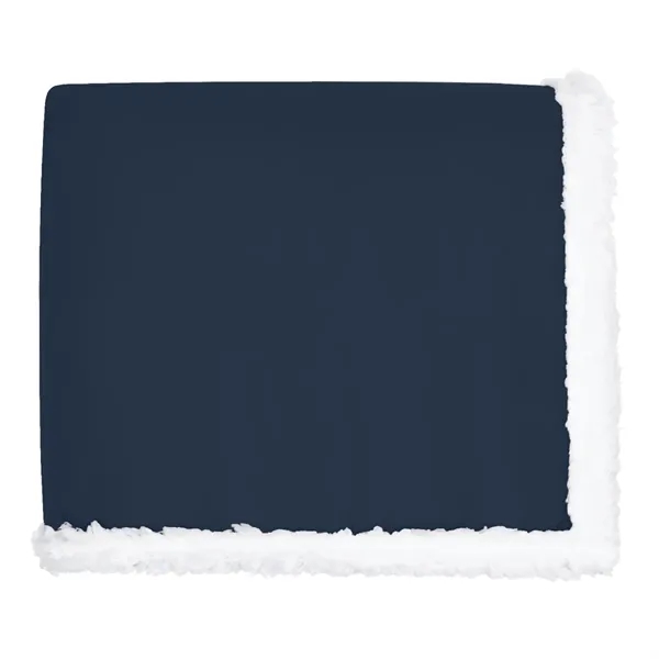 Navy Blue color option for 50" X 60" Sherpa Fleece Blanket