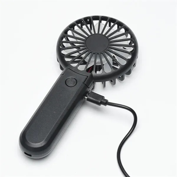 Black color option for Handheld Rechargeable Folding Mini Usb Fan