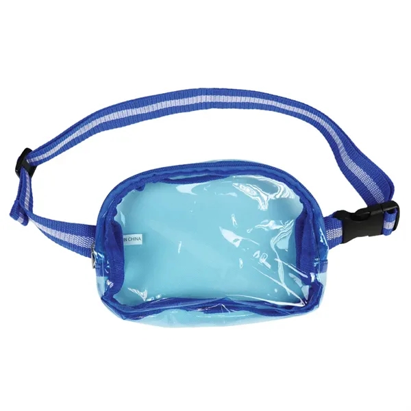 Blue color option for Soft Tpu Crossbody Clear Stadium Sling Fanny Waist Pack