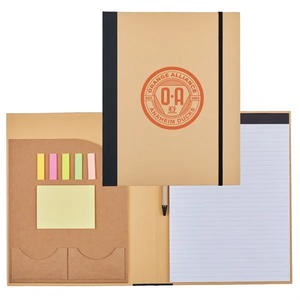 Photo of Recycled Cardboard Notebook W/ Notepad And Sticky Notes