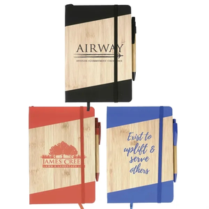 Photo of Bamboo Journal Notebook W/ Pen