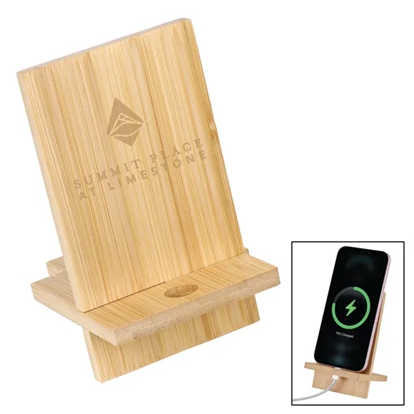 Bamboo color option for Deluxe Bamboo Phone Holder & Stand