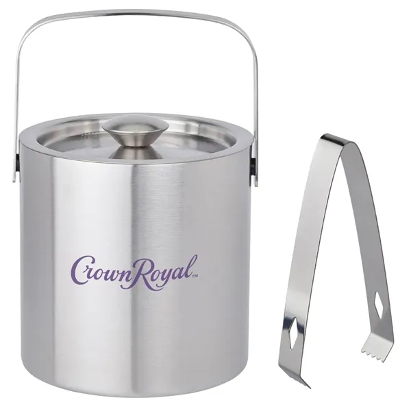 Silver color option for 1.3 L Double Walled Stainless Steel Ice Bucket
