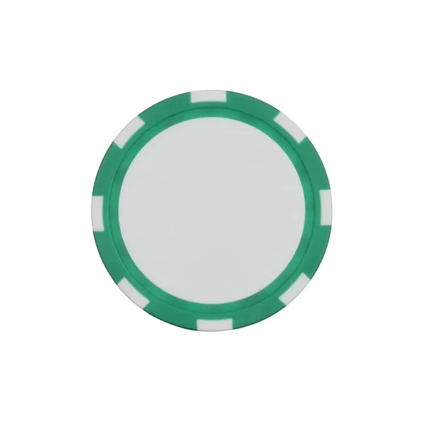 Green color option for 11.5 G Striped Poker Chips