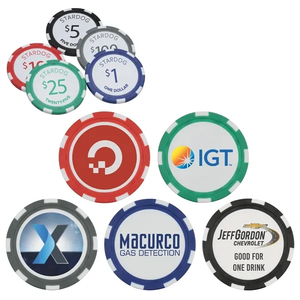 Photo of 11.5 G Striped Poker Chips