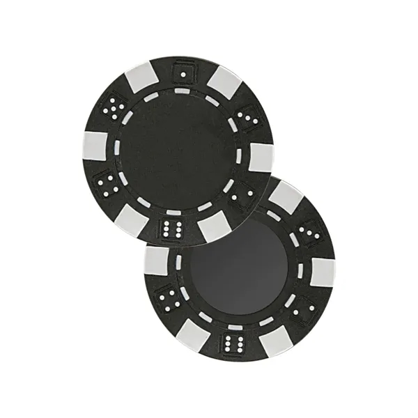 Black color option for 11.5 G Professional Clay Poker Chips W/Magnet