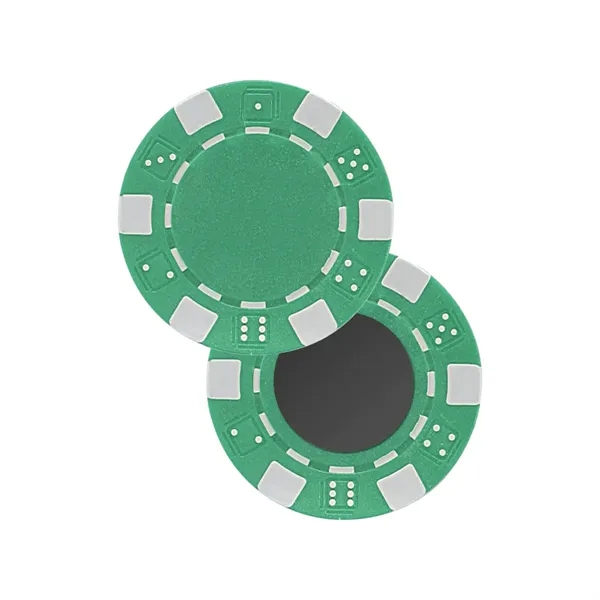 Green color option for 11.5 G Professional Clay Poker Chips W/Magnet