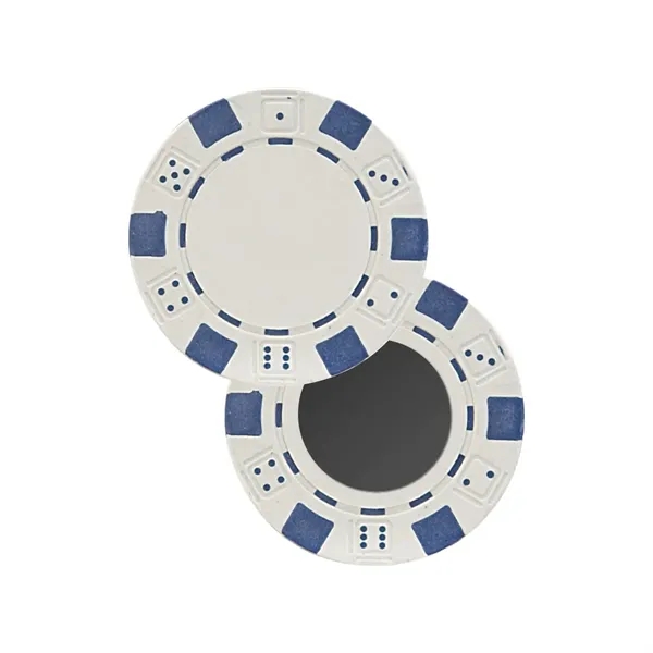 White color option for 11.5 G Professional Clay Poker Chips W/Magnet