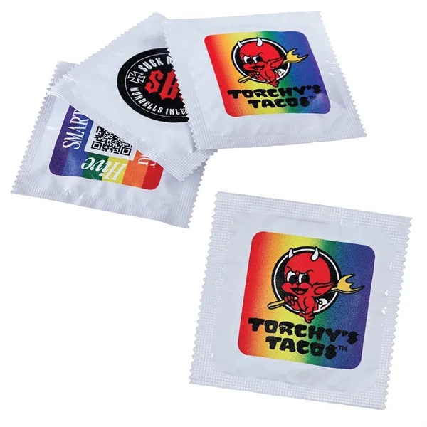 White color option for Individual Custom Foil Condoms