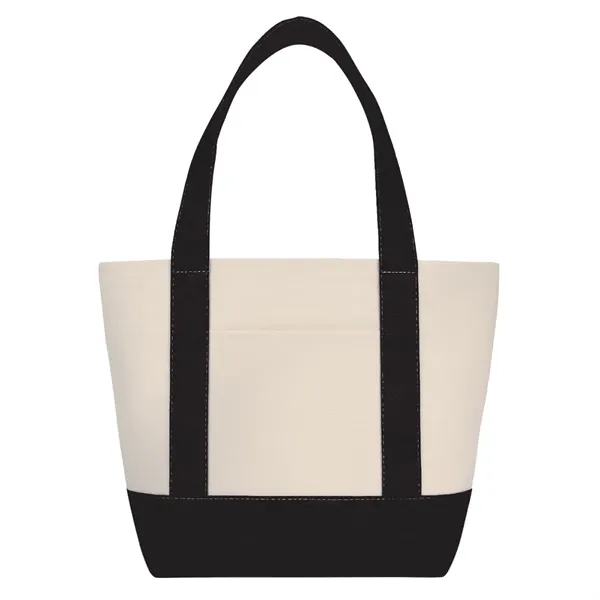 Black color option for 14 Oz. Mini Tj Canvas Tote Bag