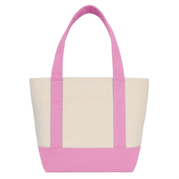 Pink color option for 14 Oz. Mini Tj Canvas Tote Bag