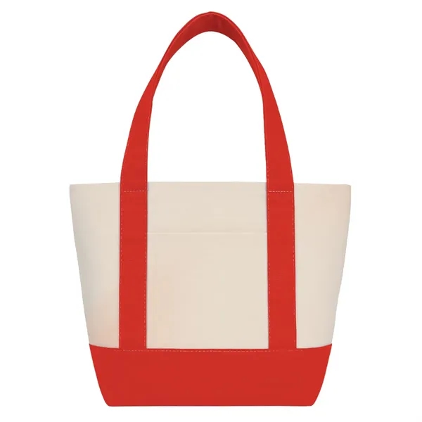 Red color option for 14 Oz. Mini Tj Canvas Tote Bag