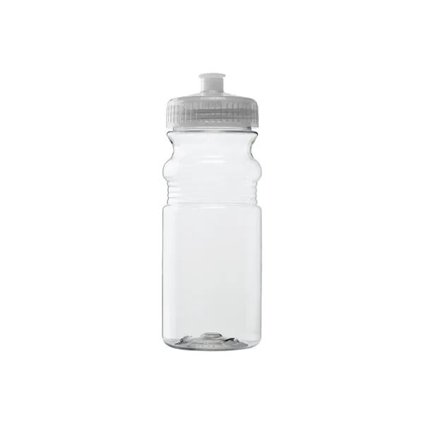 Clear color option for Concord 20 Oz. Pet Bike Bottle W/Pull Spout Lid