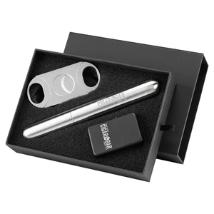 Photo of Cubano Cigar Holder Lighter And Cutter Gift Set