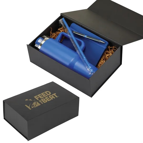Black color option for Marigold Tumbler Pen And Notebook Jotter Gift Set