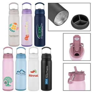 Photo of 24 Oz. Pop Sip Vacuum Insulated Water Bottle W/2 In 1 Sipper