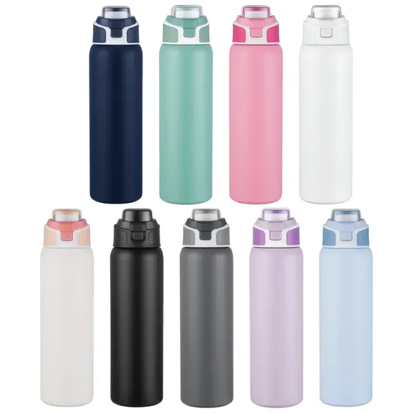Gray color option for 28 Oz. Pop Sip Vacuum Insulated Water Bottle W/Sipper Lid