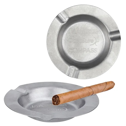 Main photo of Vintage Pewter Stainless Steel Ash Tray