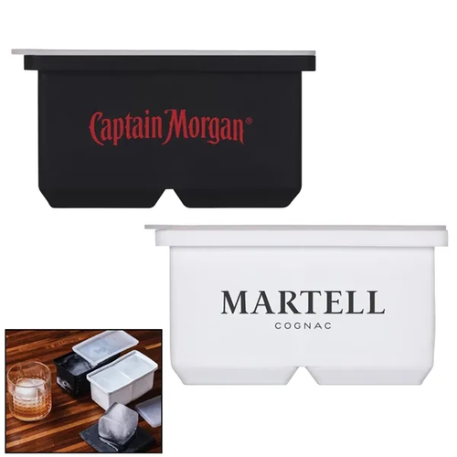 Main photo of Dual Silicone 2" Ice Cube Mold Tray