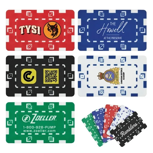 Main photo of Rectangular Dice Poker Chip Plaque