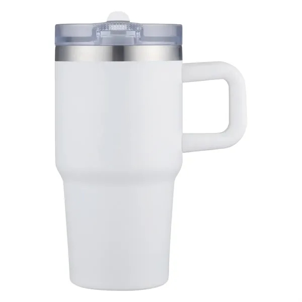 White color option for 20 Oz. Vacuum Insulated Tumbler Mug W/ Handle