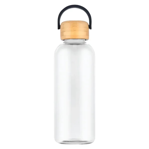 Clear color option for Traveler 21 Oz. Rpet Plastic Bottle W/ Bamboo Lid