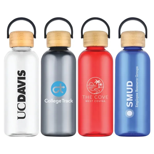Main photo of Traveler 21 Oz. Rpet Plastic Bottle W/ Bamboo Lid