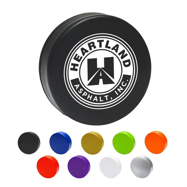 Silver color option for Hockey Puck Stress Ball
