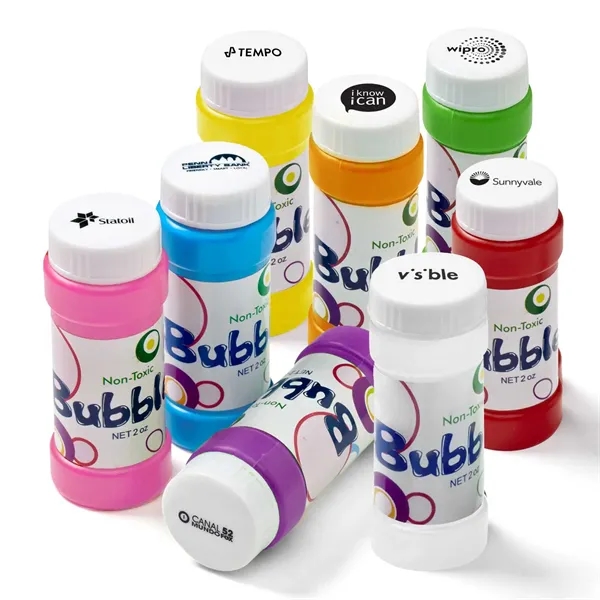 Assorted Colors color option for 2 Oz. Bubbles With Cap Imprint