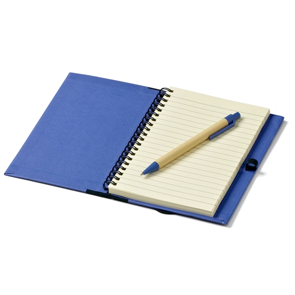 Blue color option for Eco Friendly Notebook With Pen