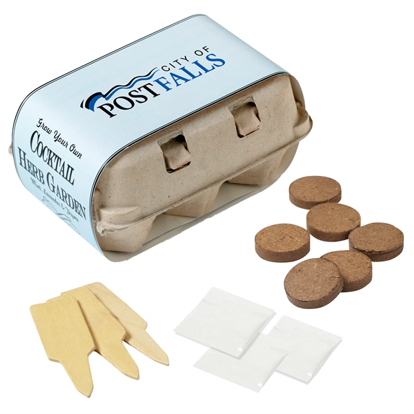 Natural color option for Cocktail Herb Seed Garden Grow Kit