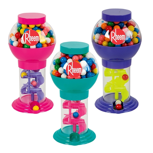 Main photo of 9 3/4" Assorted Color Spiral Gumball Machine