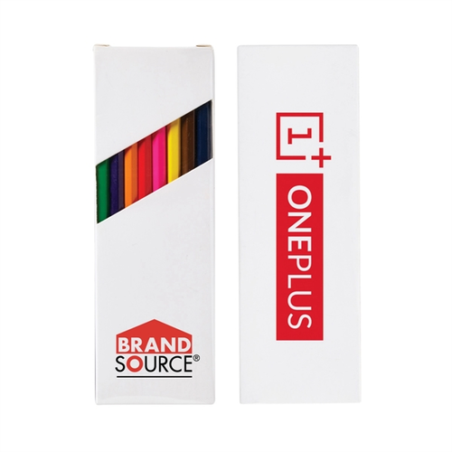 Main photo of Eight Color 7" Wooden Pencil Set In White Box