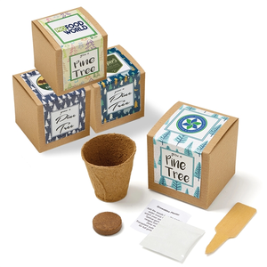 Photo of Pine Tree Seed Growables Planter In Kraft Gift Box