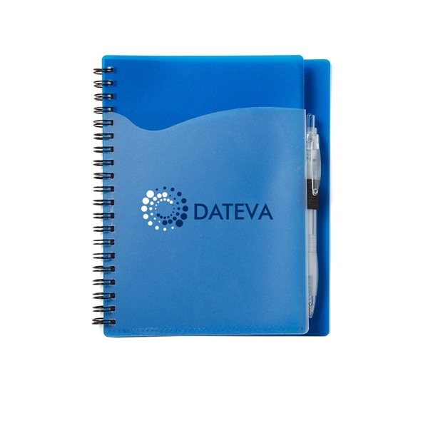 Blue color option for Notebook With Front Pocket