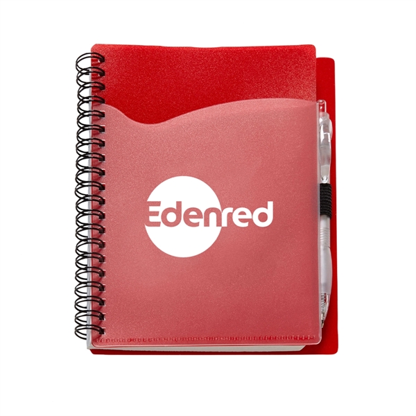 Red color option for Notebook With Front Pocket